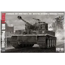 Rye Field Model RM5100 - Tiger I mittlere Production 2 in 1 mit Cutaway Parts & Full Interior 1:35