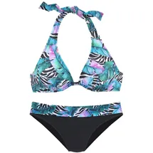 VIVANCE Bügel-Bikini Damen Schwarz/Mehrfarbig 36 Cup B