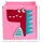 HowHomely Aufbewahrungsbox 30 x 30 x 30 cm 1-tlg. Rosa/Rot