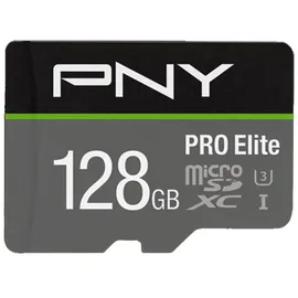 PNY microSDXC Pro Elite 128 GB Class 10 UHS-I A1 V30 + SD-Adapter