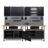 Ondis24 Lochwand Metall 240 x 205 x 60 cm grau/schwarz