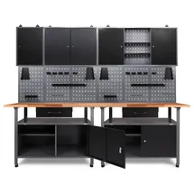 Ondis24 Lochwand Metall 240 x 205 x 60 cm grau/schwarz