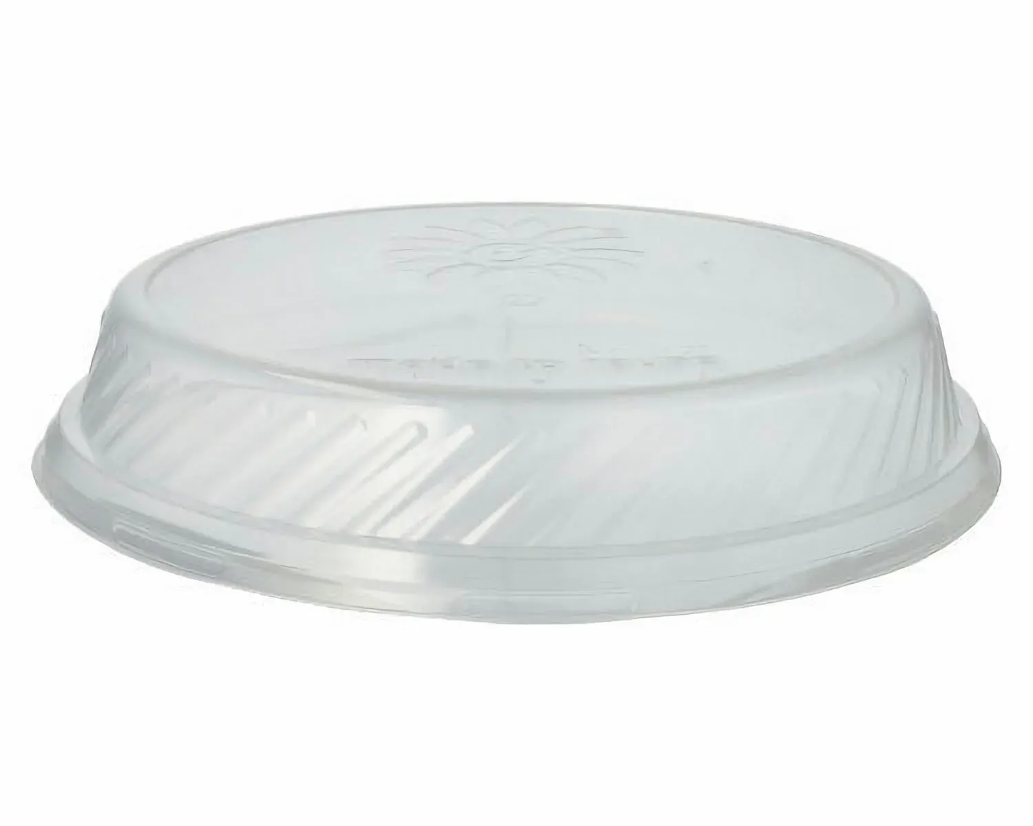 Deckel für Mehrweg Menüteller O 22,7 cm . Höhe 4,1 cm transparent, 12 Stk.