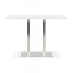 Hochtisch Eleganter Holz Metall  Stehtisch Moderndesign für Büro  Bartisch Weiß für Events  Nordisch Minimalistisch  Kadima Design