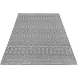 Paco Home Teppich »Vermont 190«, rechteckig, 4 mm Höhe, Flachgewebe, modernes Design mit Rauten, gesteift, Outdoor geeignet grau Textil, 300x400 cm, strapazierfähig, für Fußbodenheizung Teppiche, & Böden, Teppiche, Outdoorteppiche