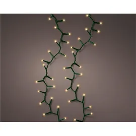 Lumineo Lichterkette Compact 350 LED klassisch warm 7,5 m grün - Grün