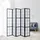 Homestyle4u Paravent Shoji in Schwarz 220x175 cm 283