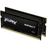 Kingston FURY Impact 64GB (2 x 32 GB) Kit DDR4 PC4-25600 CL20 Schwarz