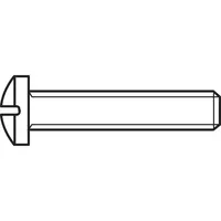TOOLCRAFT Linsenschraube M4 10 mm 100 Stück