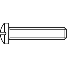 TOOLCRAFT Linsenschraube M4 10 mm 100 Stück