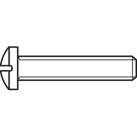TOOLCRAFT Linsenschraube M4 10 mm 100 Stück