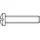 TOOLCRAFT Linsenschraube M4 10 mm 100 Stück