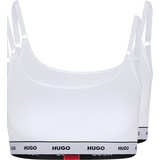 Hugo Soft-BH mit Logobund, 2er-Pack, Weiss, M