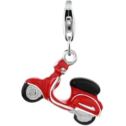 Nenalina Anhänger Roller Scooter Emaille 925 Silber Charms & Kettenanhänger   Damen 