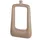 Casablanca modernes Design Casablanca große Vase Lochvase - eckige Dekovase aus Aluminium - Deko Wohzimmer Herbst - Dekoration Weihnachten Geschenk Geburtstag - Farbe: Beige Braun - Höhe 41 cm