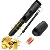Tragbarer Metalldetektor, 360°-scan-metalldetektor, Ip68 Wasserdichter Metallpointer Mit Led-anzeige/alarm/eingebauter 9v-batterie, Zur Suche Nach Goldmünzen (schwarz).