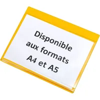 Tarifold Kennzeichnungshülle Dry-Zip A5 quer PVC VE=10 Stück gelb