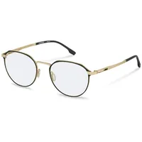 Rodenstock R7150 Rounded Brille - Black / Gold -