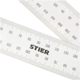Stier Digitaler Winkelmesser SDW 200 LCD-Display ±0,3° rostfreier Stahl 200 mm
