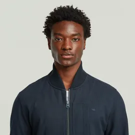 G-Star Bomber Collar Zip Überhemd Dunkelblau XL
