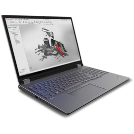 Lenovo ThinkPad P16 G2 Storm Grey, Core i7-13700HX, 32 GB 1000 GB, DE), Notebook, Grau, Schwarz