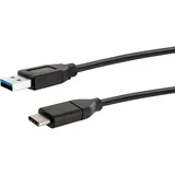 Schwaiger USB-C auf USB-A 0,5 m Schwarz
