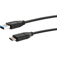 Schwaiger USB-C auf USB-A 0,5 m Schwarz