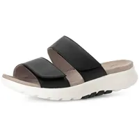 Gabor Damen Sandaletten, Frauen Sandalen,Sommersandalen,bequem,flach,Sommerschuhe,Freizeitschuhe,offene Schuhe,schwarz (Micro),37 EU 4 UK - 37 EU