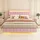 Okwish Polsterbett 140 x 200 cm Leder rosa