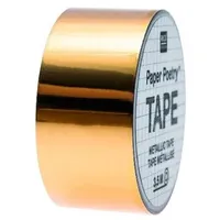Rico Design Mirror Metallic Tape, Gold