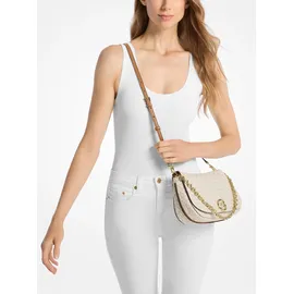 Michael Kors Nolita Medium Schultertasche Kunstleder White/Black