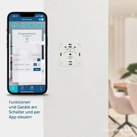 eQ-3 Homematic IP Wandtaster für Markenschalter, 2-fach,