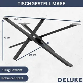deluke Tischgestell Metall SIDER 72 x 60 x 120 cm