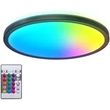 B.K.Licht LED Deckenleuchte Panel Dimmbar rgb Farbwechsel Deckenlampe indirektes Licht, 15W