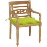 vidaXL Batavia-Stühle mit Kissen 4 Stk. Massivholz Teak