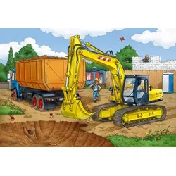 Puzzle Bagger 40Teile + SIKU Bagger