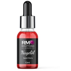 RM Beautynails Nagelpflegeöl Nagelöl Nail Cuticle Oil mit Pipette 10ml Pflege für die Nagelhaut, 10ml Nagelöl, Mandelöl und Pfirsich Kernöl rot