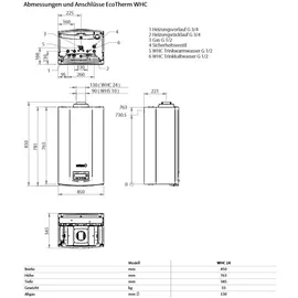 Brötje Gas-Heizwerttherme WHC 24 11,9-24,0 kW