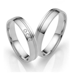 Firetti Trauring Schmuck Geschenk Gold 750 Hochzeit Ehering „LIEBE“, Made in Germany – mit o. ohne Brillanten/Diamanten goldfarben|silberfarben|weiß 66