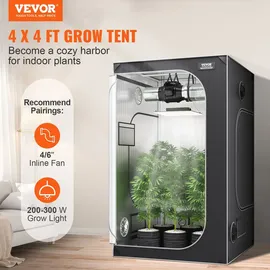 Vevor Growbox 120 x 120 x 203 cm Schwarz/Grau