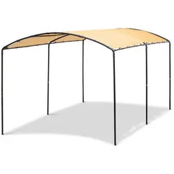 Tchibo - Runddach-Carport - 270x490x240cm - schwarz - Polyethylen / Stahl