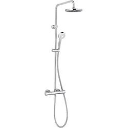 KLUDI LOGO BASIC THERMOSTAT DUAL SHOWER SYSTEM chrom 6809405-00