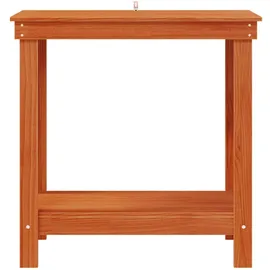 vidaXL Werkbank Wachsbraun 80 x 50 x 80 cm Massives Kiefernholz