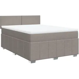 vidaXL Boxspringbett 140 x 200 cm Taupe