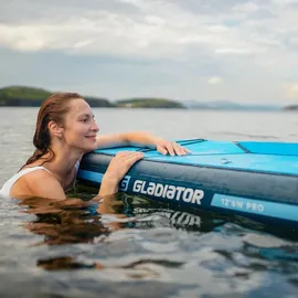Gladiator PRO 12'6" x 34" SUP Board Set 2026 blau