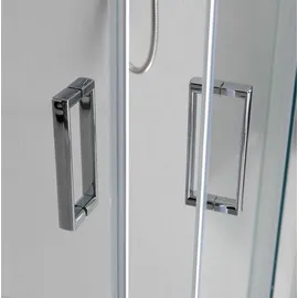 Kiamami Valentina 80x80x80 cm U-Form Duschkabine mit Sicherheitsglas 6 mm