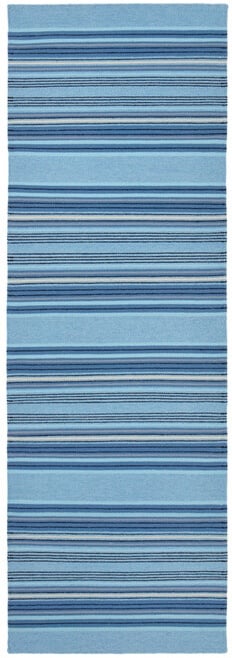 Läufer Gudhjem Fabula Living blau, Designer Lisbet Friis, 2x80 cm