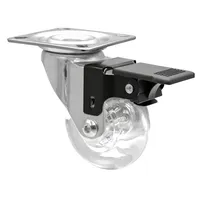 Wagner Soft-Lenkrolle SKATER - Ø 60 mm, Stahl verchromt,