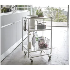 Yamazaki Küchenwagen weiß, Metall, 3 Ebenen 38x81x49cm TOWER 04918