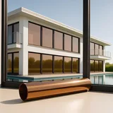 Marapon Spiegelfolie Fenster Sichtschutz [118x200 cm] Fensterfolie Sonnenschutz außen ohne Rückstände - Spiegelfolie Fenster Sichtschutz - Sonnenschutzfolie Fenster - Dachfenster verdunkeln
